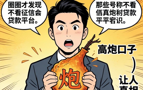 我试了一圈才发现，那些号称不看征信的贷款平台和高炮口子，真相让人意外