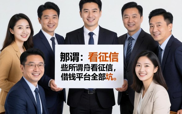 我试了一圈才发现,那些所谓不看征信的借钱平台全是坑