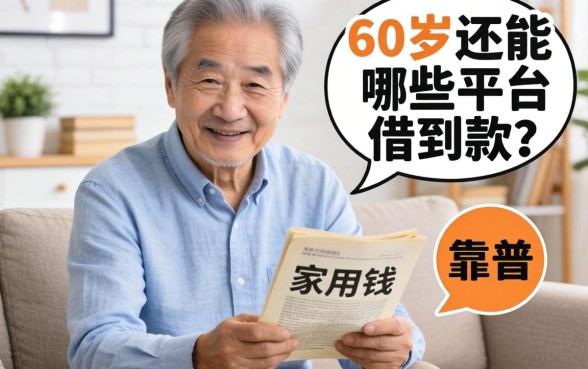 家里老人急用钱,想知道60岁还能在哪些平台借到款?求靠谱推荐!