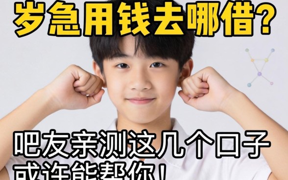 未满十八岁急用钱去哪借？吧友亲测这几个口子或许能帮你！