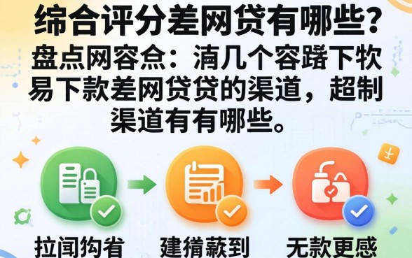 无视综合评分差的网贷有哪些?盘点几个容易下款的渠道