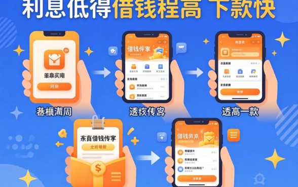 盘点五款利息低得借钱软件，通过率高且下款快