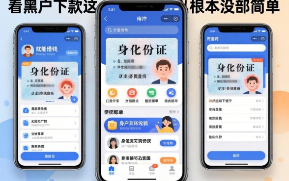 我试了几个用身份证就能借钱的软件，发现不看黑户下款这事儿根本没那么简单