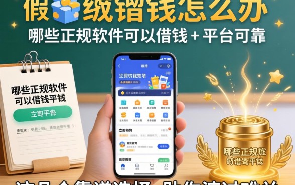 急需用钱怎么办？哪些正规软件可以借钱的平台可靠？这几个靠谱选择助你渡过难关