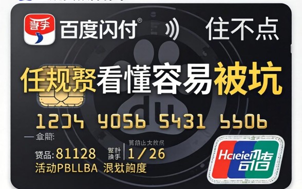 找类似百度闪付卡的正规贷款软件?这几点看不懂容易被坑