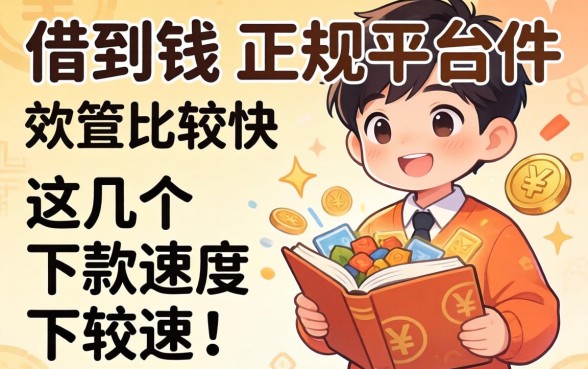 盘点容易借到钱的正规平台软件，这几个下款速度比较快
