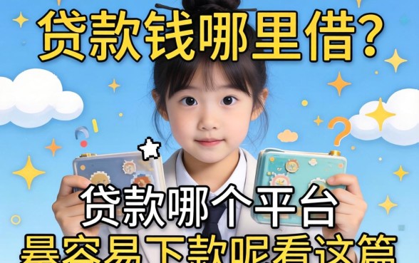 急需用钱哪里借？贷款哪个平台最容易下款呢看这篇