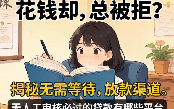 急需用钱却总被拒?揭秘无需等待的放款渠道,无人工审核必过的贷款有哪些平台?