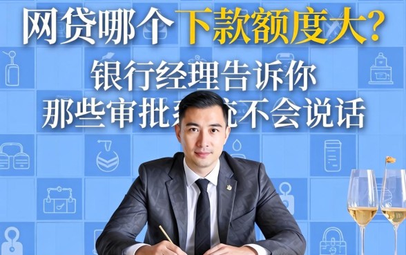 网贷哪个下款额度大?银行经理告诉你那些审批系统不会说的话