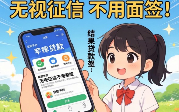 我试了那些宣称无视征信不用面签的贷款平台，结果和我想的完全不一样