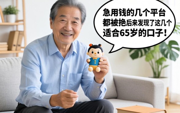 家里老人急用钱试了好几个平台都被拒,后来发现了这几个适合65岁的口子!