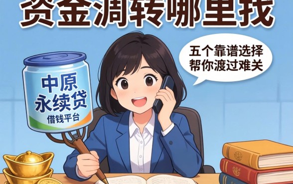 急需资金周转哪里找?类似中原永续贷的借钱平台有哪些?这五个靠谱选择帮你渡过难关