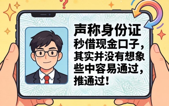 我试了一圈才发现，那些声称手机身份证秒借现金的口子，其实并没有想象中那么容易通过