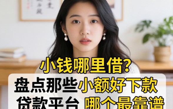 急需用钱哪里借?盘点那些小额好下款的贷款平台,哪个最靠谱?