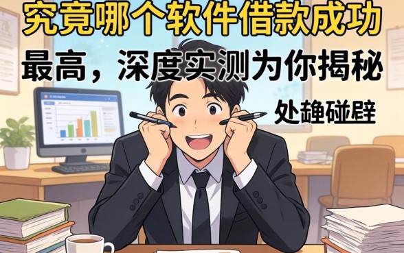 急需用钱四处碰壁？究竟哪个软件借款成功率最高？深度实测为你揭秘