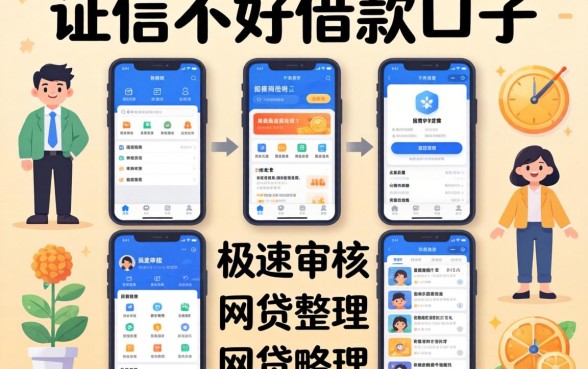 征信不好借款口子,整理五个极速审核的网贷软件