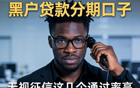 揭秘黑户贷款分期口子：无视征信这几个通过率高
