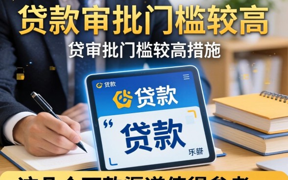 面对贷款审批门槛较高措施,这几个下款渠道值得参考