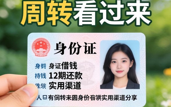 急需周转看过来：身份证借钱分12期还款的实用渠道分享