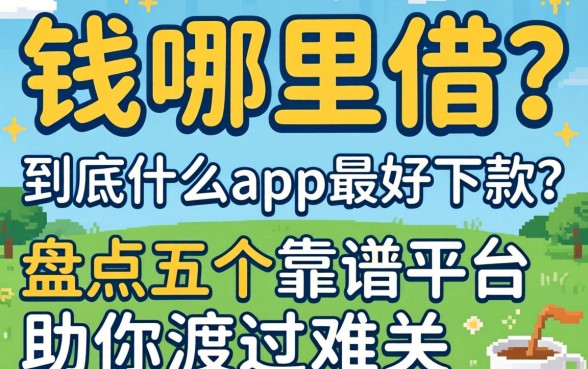 急需用钱哪里借？到底什么app最好下款？盘点五个靠谱平台助你渡过难关