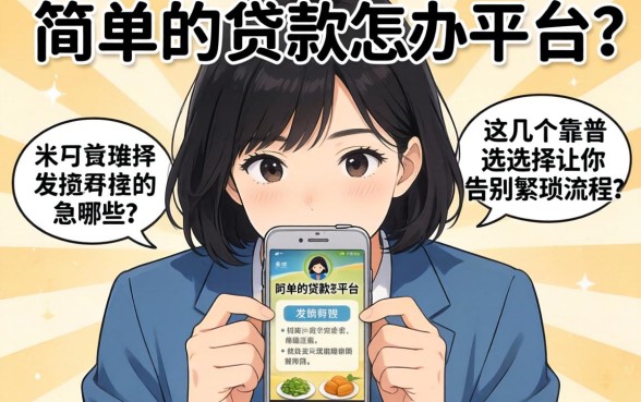 急需用钱怎么办?简单的贷款平台有哪些?这几个靠谱选择让你告别繁琐流程