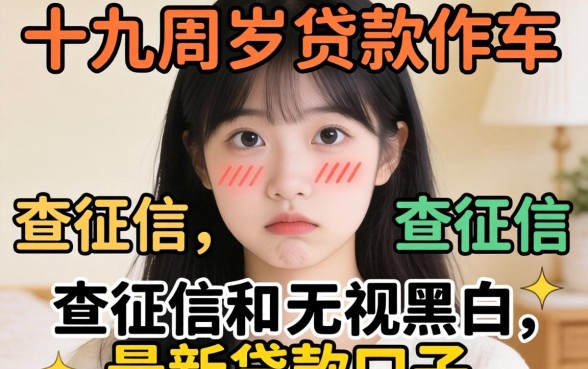 我试了十九周岁贷款软件不查征信和无视黑白的最新贷款口子，结果有点意外