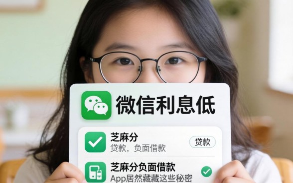 我翻遍了微信利息低的贷款，发现芝麻分负面借款的app居然藏着这些秘密
