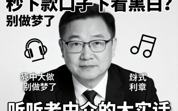 最新秒下款口子不看黑白？别做梦了，听听老中介的大实话