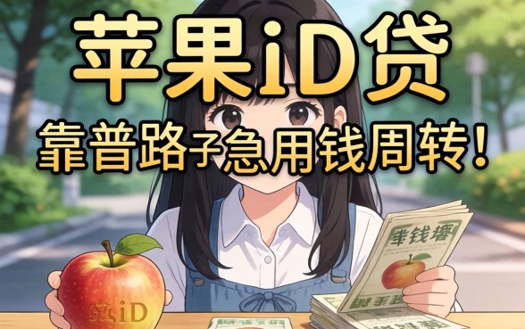 有没有做苹果id贷的?求靠谱路子,急用钱周转!