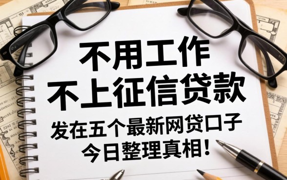 我翻遍了不用工作不上征信的贷款，发现这五个最新网贷口子今日整理的真相有点扎心