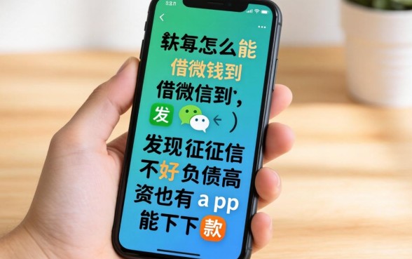 我从手机上怎么能借钱到微信，发现征信不好负债高也有app能下款