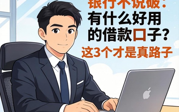 银行经理不说破：有什么好用的借款口子？这3个才是真路子