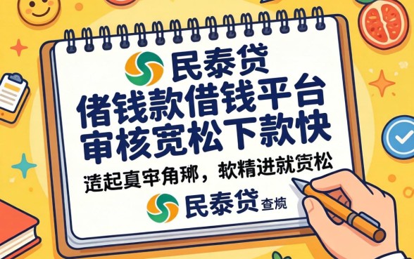 盘点几个像民泰贷的借钱平台,审核宽松下款快