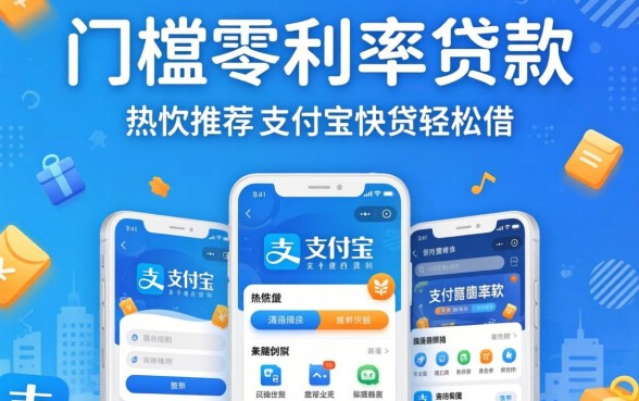 零门槛零利率贷款,热忱推荐五个支付宝快贷轻松借软件