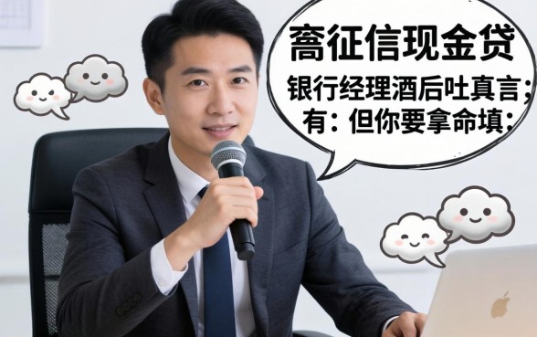 有不看征信的现金贷吗？银行经理酒后吐真言：有，但你要拿命填
