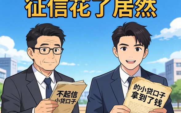 我征信花了居然在两个不起眼的小贷口子拿到了钱