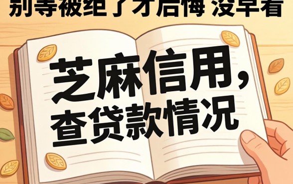 怎么通过芝麻信用查贷款情况？别等被拒了才后悔没早看