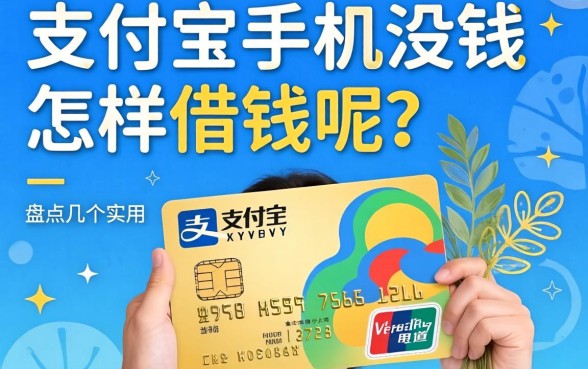 支付宝手机没钱怎样借钱呢？盘点几个实用的借款渠道