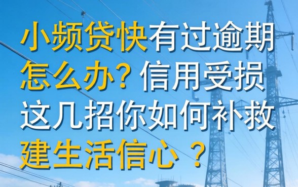 小额贷快有过逾期怎么办？信用受损如何补救？这几招帮你重建生活信心