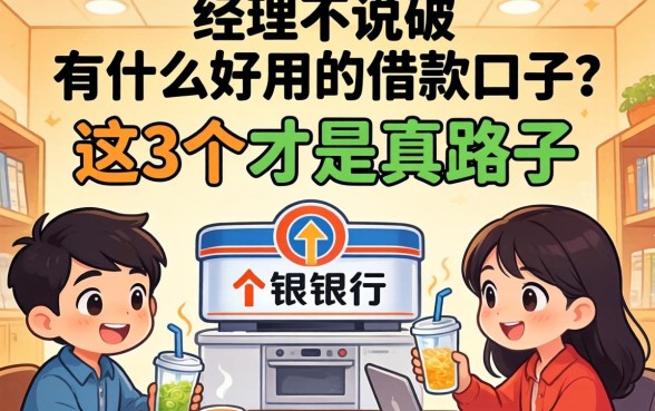 银行经理不说破：有什么好用的借款口子？这3个才是真路子
