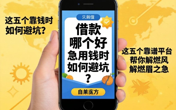 手机借款哪个好？急用钱时如何避坑？这五个靠谱平台帮你解燃眉之急