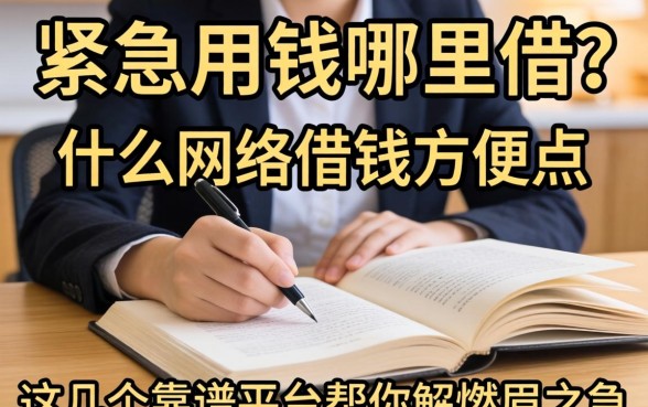 手头紧急需用钱哪里借？什么网络借钱方便点？这几个靠谱平台帮你解燃眉之急