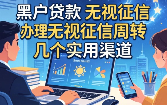 揭秘办理黑户贷款：无视征信周转的几个实用渠道