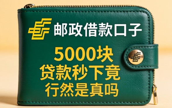 我试了几个像中邮钱包一样的借款口子，5000块贷款秒下竟然是真的吗