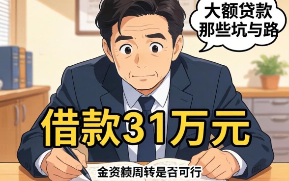 急需资金周转怎么办？借款31万元是否可行？深度解析大额贷款的那些坑与路