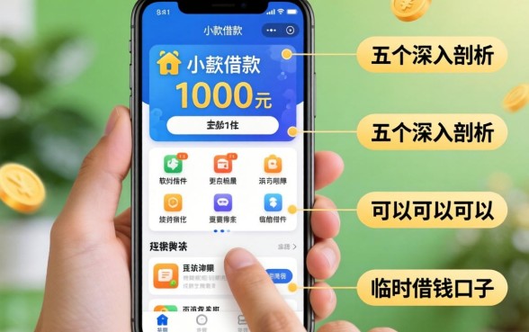 手机小额借款1000元软件，深入剖析五个手机可以临时借钱的口子