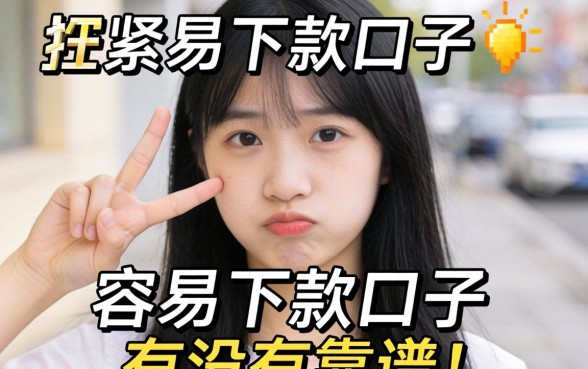 最近手头紧想找个容易下款的口子,有没有靠谱的推荐?