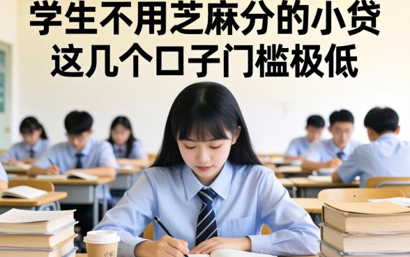 揭秘学生不用芝麻分的小贷，这几个口子门槛极低