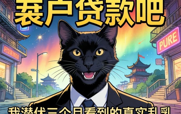 黑户贷款吧2026：我潜伏三个月看到的真实乱象