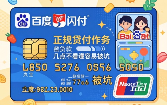 找类似百度闪付卡的正规贷款软件?这几点看不懂容易被坑